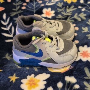 Nike Gray and Blue Sneakers with Cushioned Sole